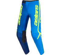 Alpinestars Fluid Apex Pantaloni da motocross, blu-giallo, taglia 30 per maschi