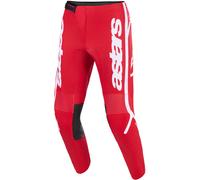 Alpinestars Fluid Apex Pantaloni da motocross, Rosso/Bianco, Taglia 32