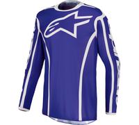 Maglia Cross Alpinestars Fluid Apex V2 Deep Blue/WhiteS Deep Blue,White