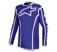 alpinestars Fluid Apex V2 Uomo Maglia MX blu, taglia 2XL