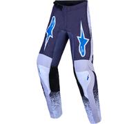 Alpinestars Fluid Drag Pantaloni Motocross Giovanili, nero/grigio/blu, Taglia 26