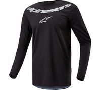 Alpinestars Fluid Graphite Maglia Motocross, nero, Taglia XL