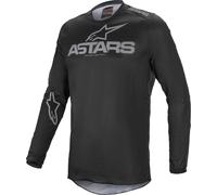Alpinestars Fluid Graphite Maglia Motocross, nero-grigio, taglia XL per maschi