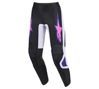 alpinestars Fluid Grid Pantaloni da cross Nero/Grigio/Lilla 34