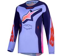 Alpinestars Fluid Hunt Maglia giovanile di motocross, viola/rosa, Taglia S