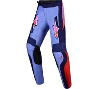 Alpinestars Fluid Hunt pantaloni da motocross giovanili, grigio/rosso/giallo, 30