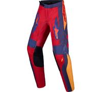 Alpinestars Fluid Hunt Pantaloni Motocross Giovanili, grigio/rosso/giallo, Taglia 22