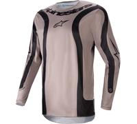 Alpinestars Fluid Lurv Maglia Motocross, nero-marrone, taglia S per maschi