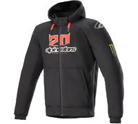 Alpinestars FQ20 Chrome Ignition Monster Hoodie, giacca in tessu M male Nero/Bianco/Rosso Chiaro