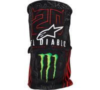 Alpinestars FQ20 Monster, copricapo multifunzionale male Nero/Rosso Fluo/Grigio/Verde