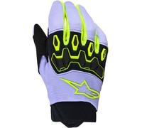 Alpinestars Full Bore V2 Guanti da motocross giovanile, porpora-giallo, taglia 2XS