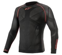 T-shirt termica Alpinestars Tech manica lunga nero rosso - XL-XXL
