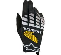 Guanti da motocross Alpinestars Radar Honda neri-grigi-gialli M
