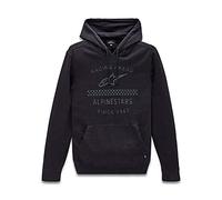 Alpinestars, Garage Hoodie, Felpa con Cappuccio, Nero, XL, Uomo