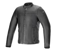 Alpinestars Giacca da moto in pelle nera Blacktrack 4XL