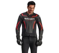 Giacca Pelle GP FORCE V2 AIRFLOW Nero Rosso ALPINESTARS - AN: 52