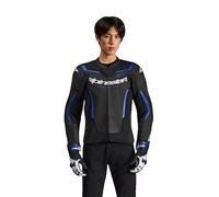Giacca Pelle GP FORCE V2 AIRFLOW Nero Blu ALPINESTARS - AN: 52