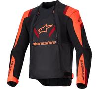 ALPINESTARS - Giacca T-Stunt Air Nero / Rosso Fluo / Dark Rosso 3XL