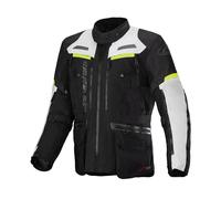 Alpinestars Bogotá Pro, giacca tessile Drystar XXL male Nero/Grigio Chiaro/Giallo Fluo