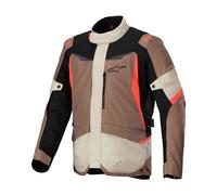 Alpinestars ST-1, giacca tessile impermeabile L male Marrone Chiaro/Beige/Nero/Rosso Fluo