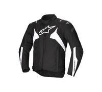 Alpinestars T-Jaws V4 impermeabile Giacca tessile moto, nero-bianco, taglia XL per maschi