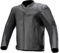 Alpinestars Faster V2, giacca di pelle 50 male Nero/Nero