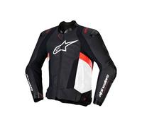 Alpinestars giubbotto in pelle uomo Missile V3 - 1231Black White Red Fluo 52