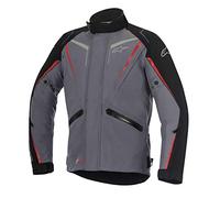 Giacca moto Alpinestars Yokohama Drystar grigio scuro nero rosso S
