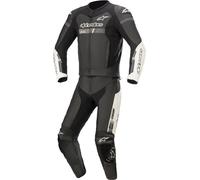 Alpinestars GP Force Chaser Abito in pelle moto in due pezzi, nero-bianco, taglia 56 per maschi