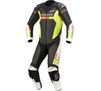 Alpinestars GP Force Chaser, tuta in pelle 1pz. 50 male Nero/Bianco/Rosso Fluo/Giallo Fluo
