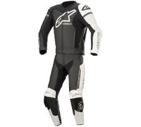 Alpinestars GP Force Phantom Abito in pelle moto in due pezzi, nero/bianco/grigio, Taglia 56