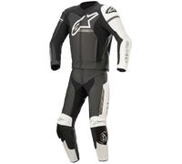 Alpinestars GP Force Phantom Abito in pelle moto in due pezzi, nero/bianco/grigio, Taglia 58