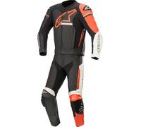 Alpinestars GP Force Phantom Abito in pelle moto in due pezzi, nero-bianco-rosso, taglia 48 per maschi