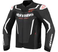 Giacca in pelle Alpinestars GP Force V2 AirFlow - nero/bianco