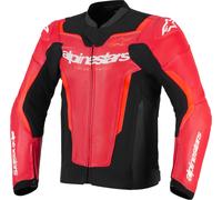 Alpinestars GP Force V2 Air Giacca in pelle da moto, nero-rosso, taglia 46 per maschi