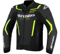 Giacca Pelle GP FORCE V2 AIRFLOW Nero Giallo ALPINESTARS - AN: 54