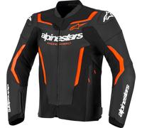 Alpinestars GP Force V2, giacca in pelle 52 male Nero/Rosso Fluo/Bianco