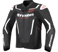 Alpinestars GP Force V2 Giacca in pelle da moto, Bianco/nero, Taglia 48