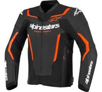 Alpinestars GP Force V2 Giacca in pelle da moto, nero/rosso neon, Taglia 54