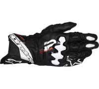 Alpinestars Guanti da Moto in Pelle GP Plus R V3 Nero/Bianco M