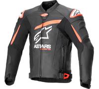 Alpinestars GP Plus R V4 Airflow giacca in pelle moto traforata, nero/rosso neon, Taglia 60