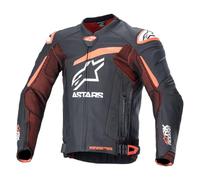 Giacca Moto in Pelle Alpinestars GP Plus R V4 Rideknit Nero/Rosso/Fluo Bianco52 Nero,Rosso,Fluo Bianco