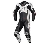 Alpinestars GP Plus V4 Sprint 1 pezzo tuta in pelle nero/bianco/rosso/fluo