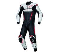 Alpinestars GP-R7 Tuta in pelle da moto in 1 pezzo, nero-bianco-rosso, taglia 50 per maschi