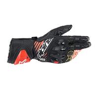 Alpinestars guanto pista uomo Gp Tech V2 - 1231 Black-White-Red Fluo L