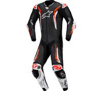 Alpinestars GP Tech V5, tuta in pelle 1pz. traforata 48 male Nero/Bianco/Rosso Fluo