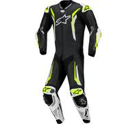 Alpinestars GP Tech V5, tuta in pelle 1pz. traforata 56 male Nero/Bianco/Giallo Fluo