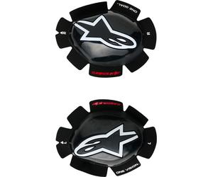 Alpinestars GT Tech, cursori per ginocchia Taglia unica male Nero/Bianco