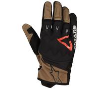 Alpinestars Techdura Guanti da motocross, nero-grigio-rosso, taglia 2XL per maschi