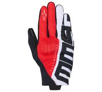 Alpinestars MM93 Reef V2 Guanti da moto, nero-bianco-rosso, taglia L per maschi